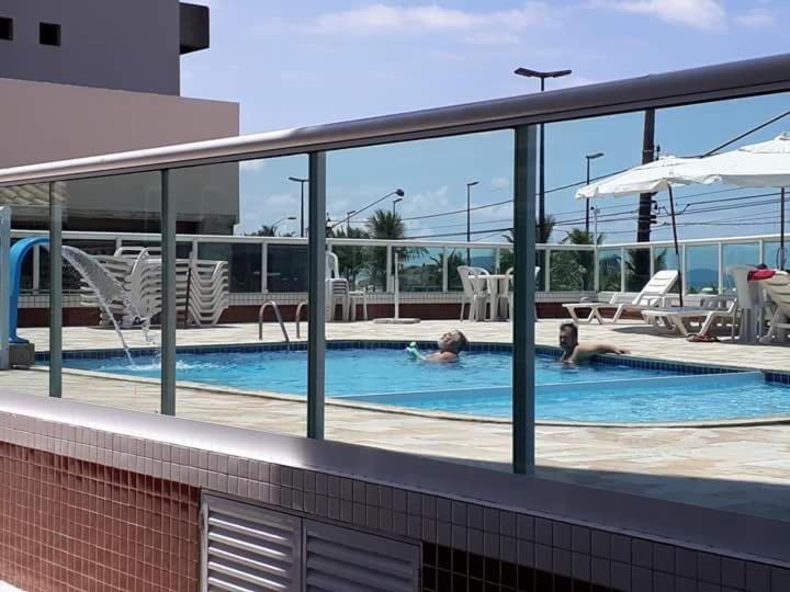 Frente Mar Piscina Churrasqueira Wifi Garagem Portaria 24Hs Apartment Solemar Exterior foto